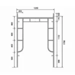 Sản xuất giàn giáo khung 1.7m mạ kẽm (mới)