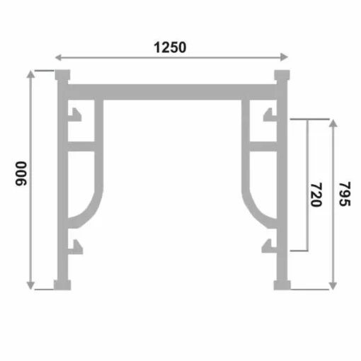 Sản xuất giàn giáo khung 0.9m mạ kẽm (mới)